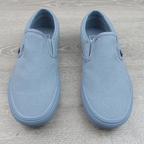 Vans Classic Slip On Pastel Mono Blue Shoes Womens Size 7.5 NEW - Picture 6 of 13